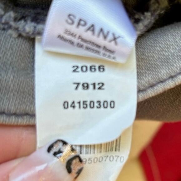 Spanx Jeggings Woman’s XL High Waisted Heavy Fabric  Ankle Length Gray - Picture 9 of 11